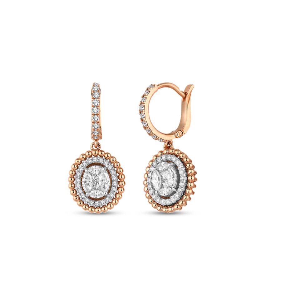 0.79 Karat Pırlanta Trend Küpe