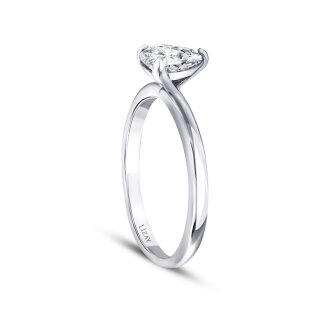 0.80 Karat Pırlanta Damla Tektaş Yüzük - 2