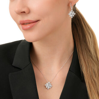 0.83 Karat Pırlanta Baget Kolye - 4