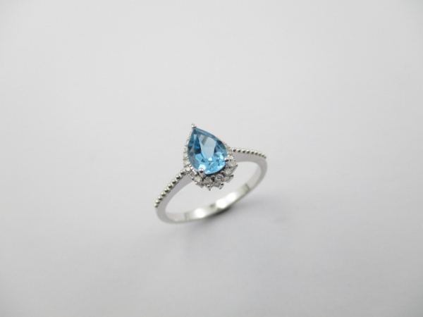 0,86 Karat Pırlanta Yüzük F-G SI 14 Ayar - 1