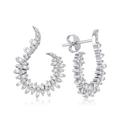 0.91 Carat Diamond Trend Earrings 