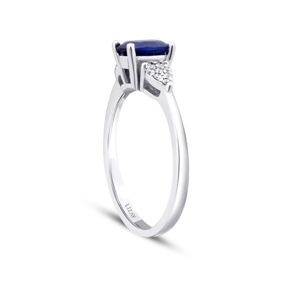 0.94 Karat Pırlanta Safir Yüzük T5835 | Lizay Pırlanta