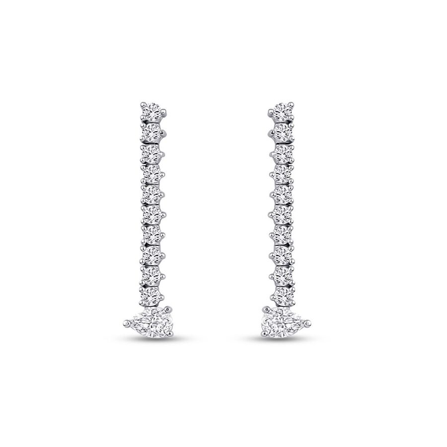 0.99 Karat Pırlanta Trend Küpe
