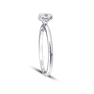 1.50 Karat Pırlanta Oval Tektaş Yüzük - 2