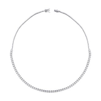 1.50 Karat Pırlanta Yarımtur Su Yolu Gerdanlık - Lizay Pırlanta