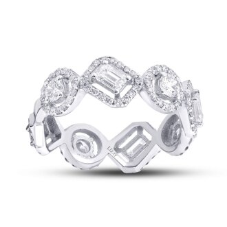 1.54 Karat Pırlanta Trend Tamtur Yüzük - Lizay Pırlanta