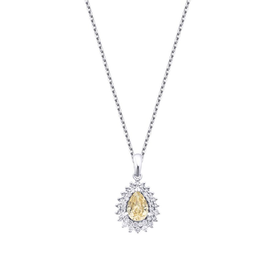 1.81 Karat Pırlanta Fancy Damla Taşlı Kolye