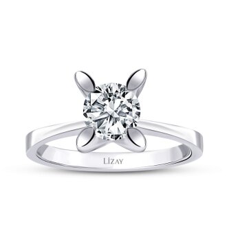 1.00 Karat Pırlanta Tektaş Yüzük - 1