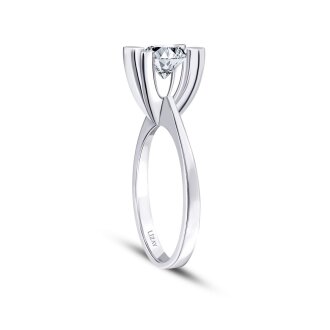 1.00 Karat Pırlanta Tektaş Yüzük - 2