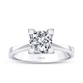 1.00 Karat Pırlanta Tektaş Yüzük - 3