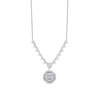 1.03 Karat Pırlanta Baget Gerdanlık - 1