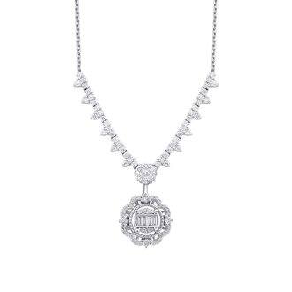 1.03 Karat Pırlanta Baget Gerdanlık - 2