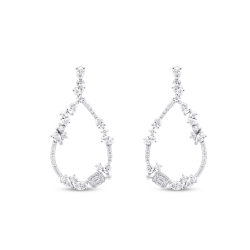 1.07 Karat Pırlanta Trend Küpe - 2