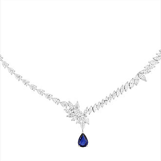 12.02 Karat Pırlanta Safir Gerdanlık - 2