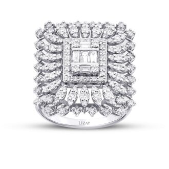 1.24 Karat Pırlanta Trend Yüzük - 1