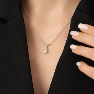 1.33 Karat Pırlanta Fancy Kolye - 3