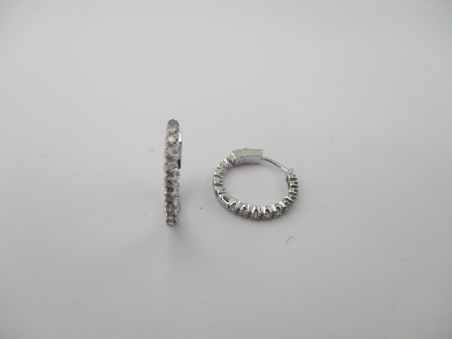 1.42 Karat PIRLANTA KÜPE Fantezi KÜPE 14 AYAR
