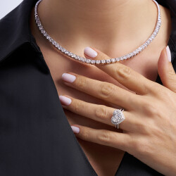 1.47 Karat Pırlanta Kalp Yüzük - 3