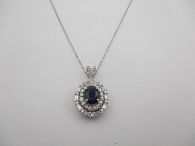 1.59 Karat PIRLANTA GERDANLIK Safir Fantezi GERDANLIK 14 AYAR