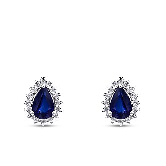 1.68 Karat Pırlanta Safir Küpe - Lizay Pırlanta - Glow (1)
