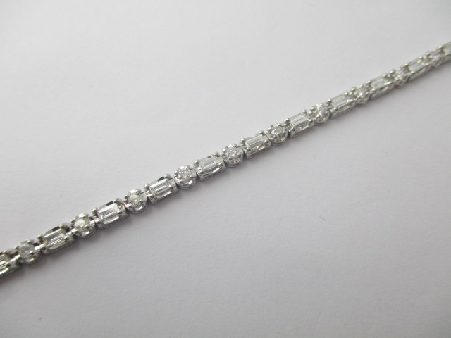 1.76 Karat PIRLANTA BİLEKLİK Su Yolu BİLEKLİK 14 AYAR