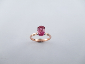 1,84 Karat Pırlanta Yüzük Safir PINK 14 Ayar - Lizay Pırlanta Çarşı Pazar