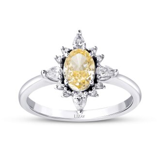 2.04 Karat Pırlanta Fancy Yüzük - 1