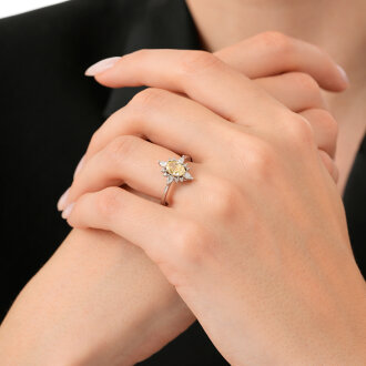 2.04 Karat Pırlanta Fancy Yüzük - 3