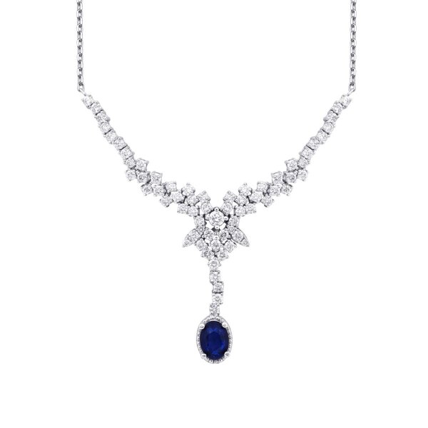 2.05 Karat Pırlanta Safir Gerdanlık - 2