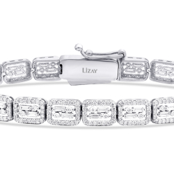 2.33 Karat Pırlanta Baget Bileklik - 2