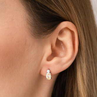 2.52 Karat Pırlanta Fancy Küpe - 3