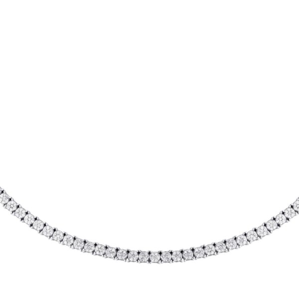 3.00 Karat Pırlanta Yarımtur Su Yolu Gerdanlık - 2