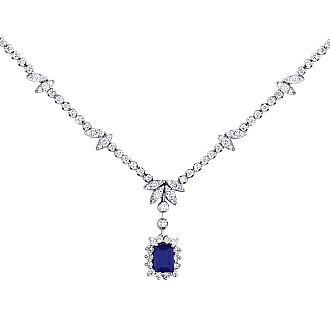 3.33 Karat Pırlanta Safir Gerdanlık - 2