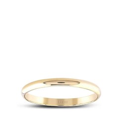 3 Millimeter Gold Classic Men's Wedding Ring 