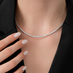 3.00 Karat Pırlanta Su Yolu Gerdanlık - 3