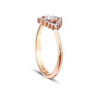 0.24 Karat Pırlanta Elmas Taşlı Trend Yüzük - 2