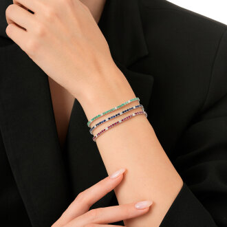 3.64 Karat Pırlanta Zümrüt Bileklik - 4