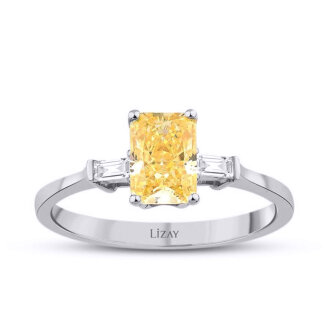 4.03 Karat Pırlanta Fancy Yüzük - 1