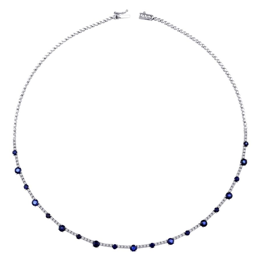 4.26 Karat Pırlanta Safir Gerdanlık