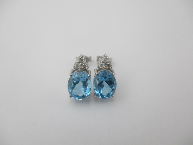 4.43 Karat PIRLANTA KÜPE Yarı Değerli Fantazi KÜPE 8 AYAR