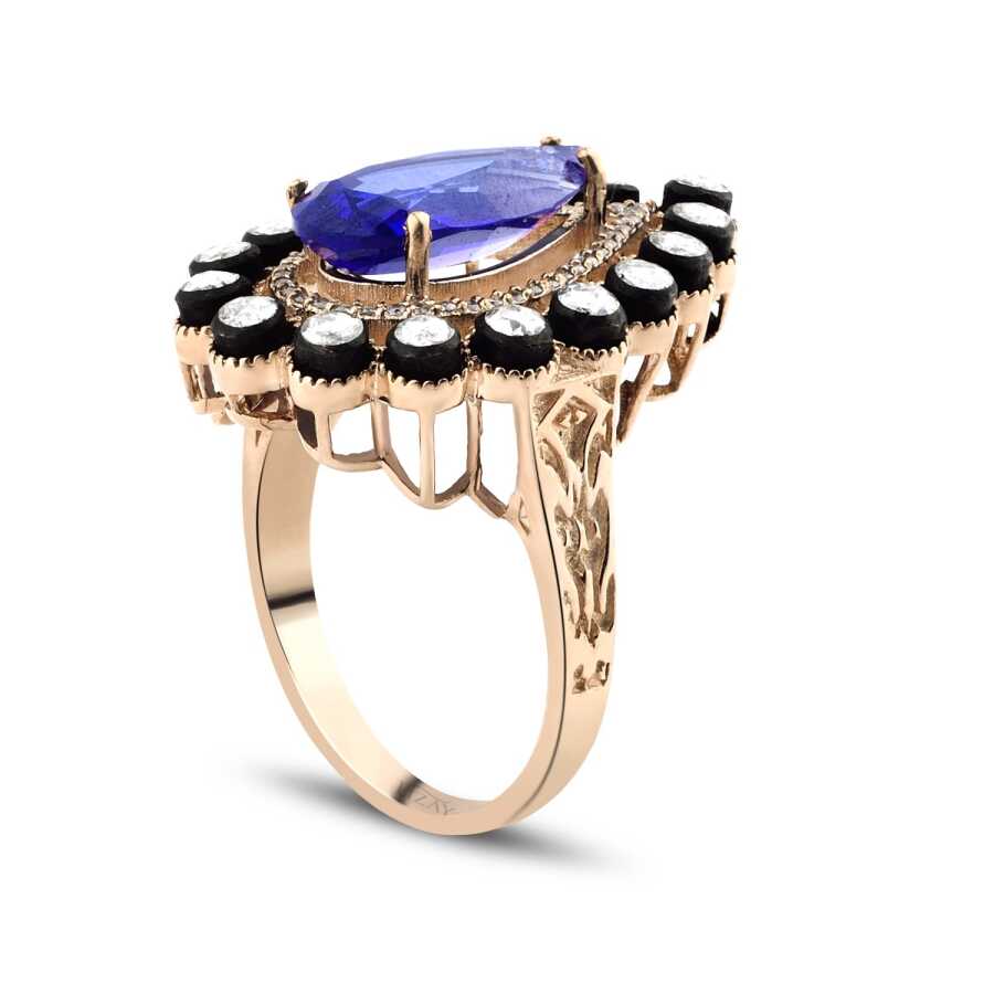 4.59 Carat Diamond Sapphire Ring - 2
