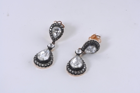 4,83 Karat Elmas Küpe W 8 Ayar - 1