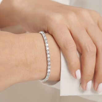 5.00 Karat Pırlanta Su Yolu Bileklik - 3