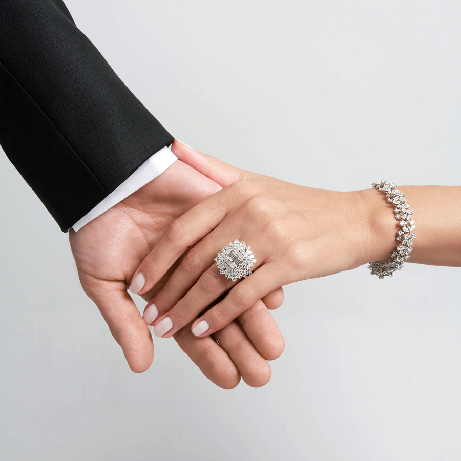 5.16 Karat Pırlanta Baget Yüzük