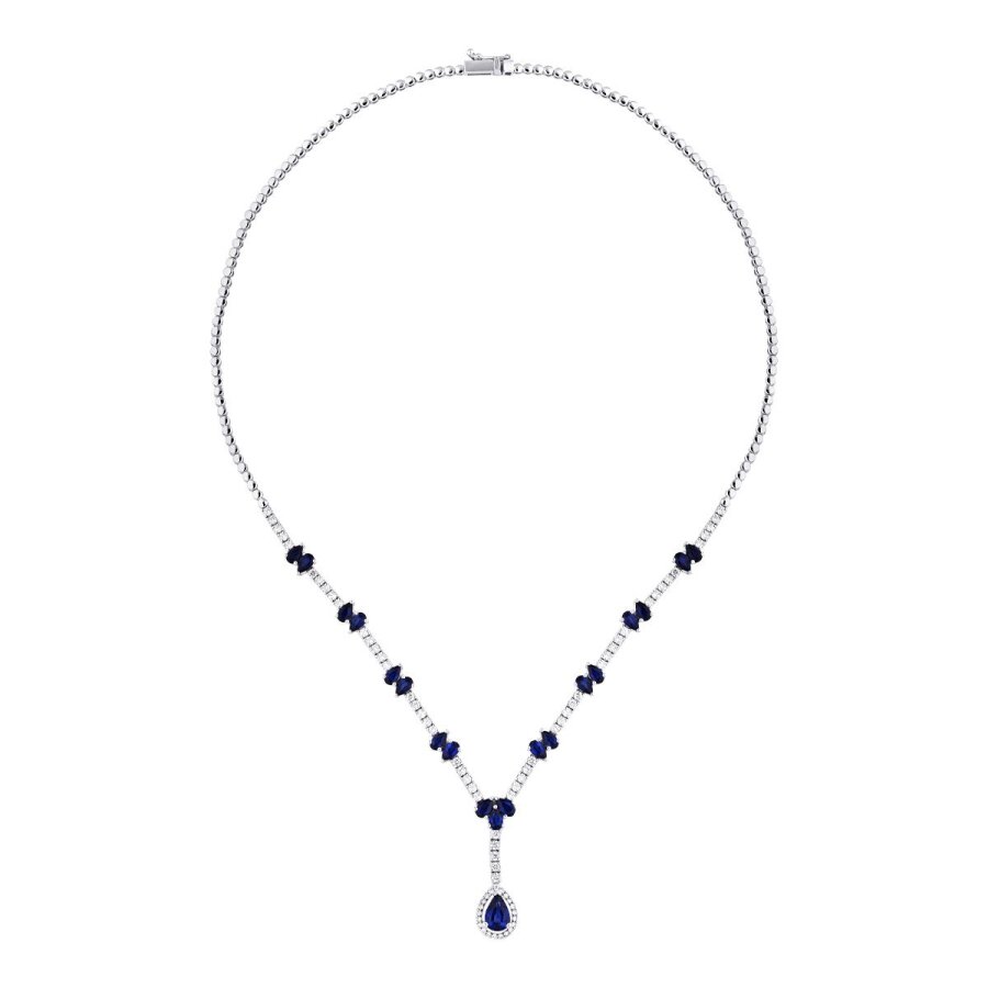 8.06 Karat Pırlanta Safir Gerdanlık
