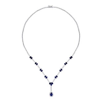 8.06 Karat Pırlanta Safir Gerdanlık - 1