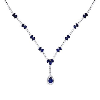 8.06 Karat Pırlanta Safir Gerdanlık - 2