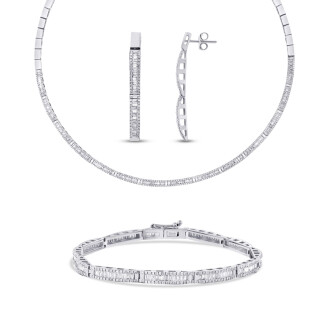 5.30 Karat Pırlanta Baget Set