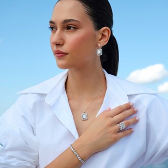 3.22 Karat Pırlanta Baget Set - 2