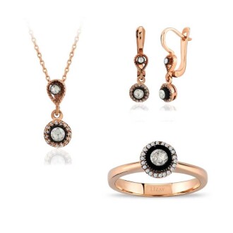 0.70 Karat Elmas Tasarım Set - 1